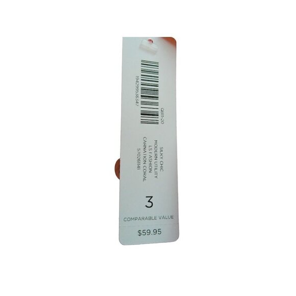 Chico's Coral Button UP Collared Long Sleeve Size 3 Shirt NWT - Picture 11 of 12